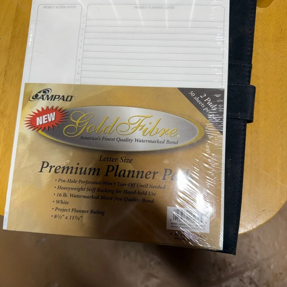 Cambridge Padfolio + Ampad Gold Fibre Planner Pads (NEW)